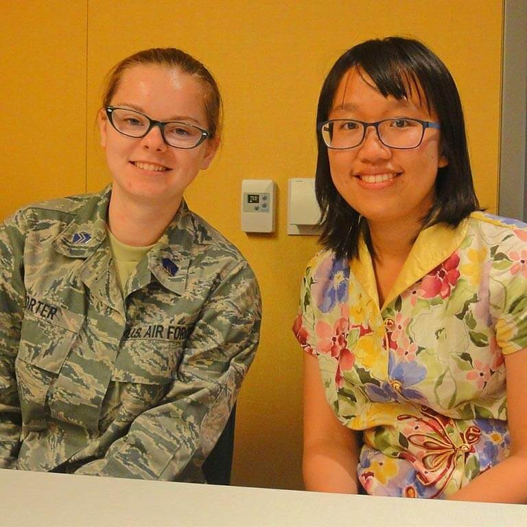 A photo of an ROTC student Jordan Porter.