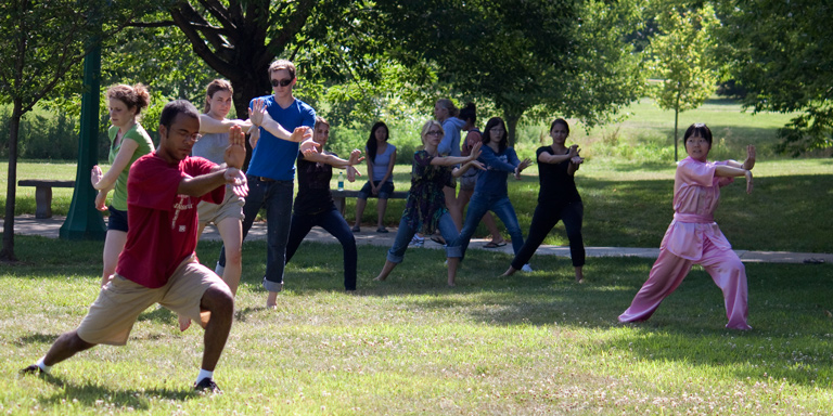 Martial Art in a park